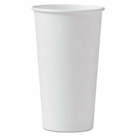 DART Polycoated Hot Paper Cups, 20 Oz, White, 600PK 420W